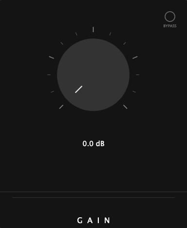 Gainer plugin screenshot